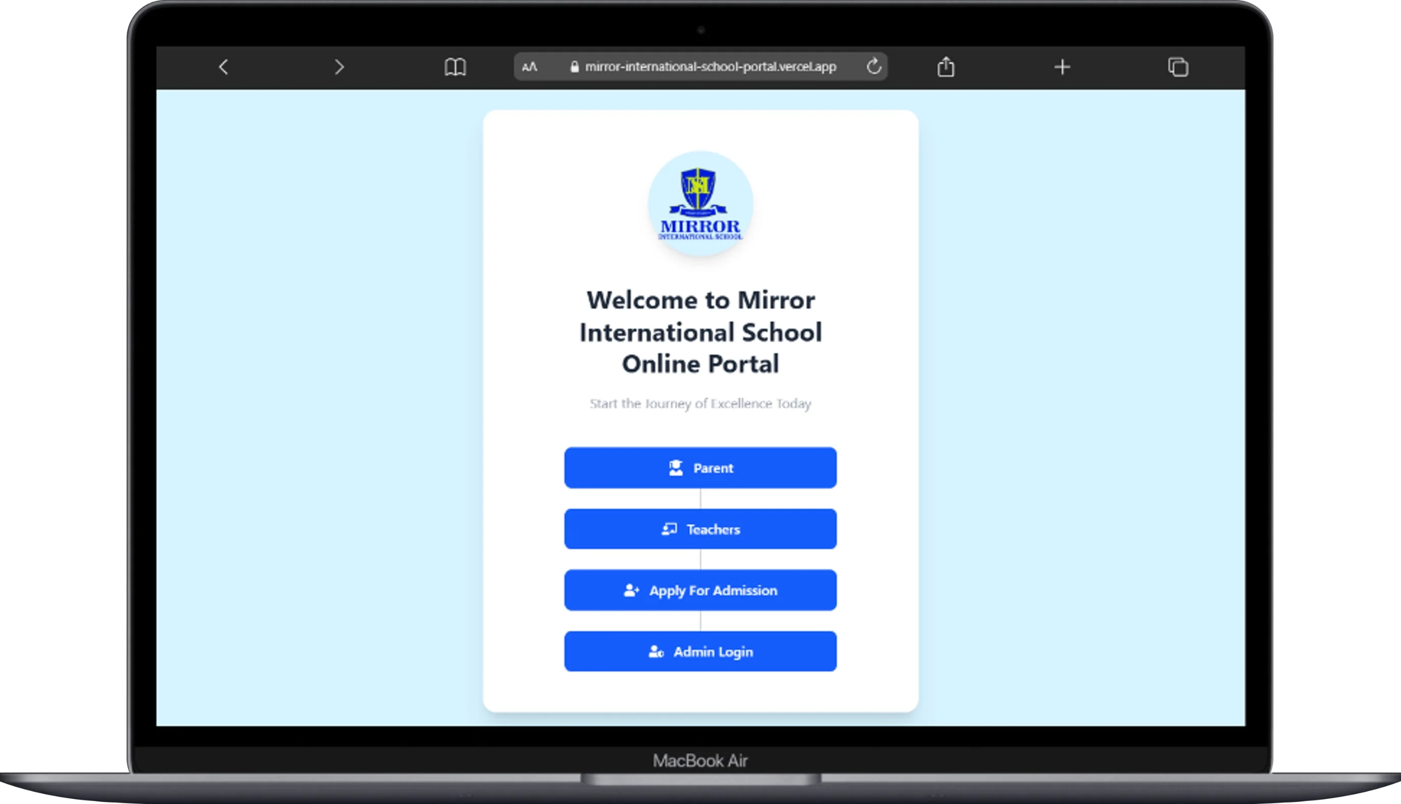 Mirror School Portal